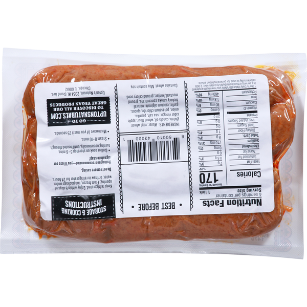 Upton's Naturals Hot Dog Links, Vegan, Updog