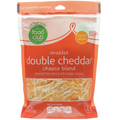 Food Club Double Cheddar Cheese Blend Sharp & Mild Cheddar Shredded Cheeses