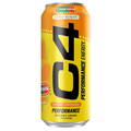 C4 Energy Yellow Can Carbonated Orange Creamsicle Performance Energy Drink