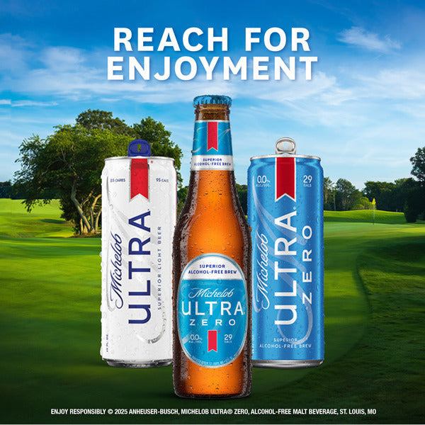 Michelob ULTRA Zero Non-Alcoholic American Lager Beer, 12 Pack, 12 Fl Oz Cans
