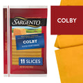 Sargento Natural Colby Sliced Cheese, 11 Slices