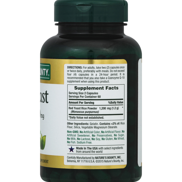 Nature's Bounty Red Yeast Rice