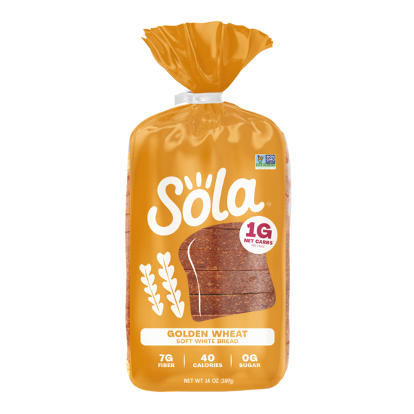 SOLA Golden Wheat Soft White Bread, Non-GMO, No Added Sugar
