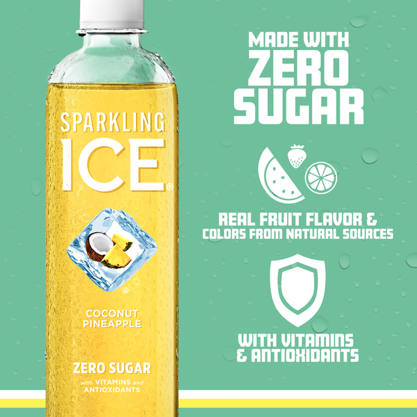 Sparkling Ice® Sparkling Water, Zero Sugar, Coconut Pineapple