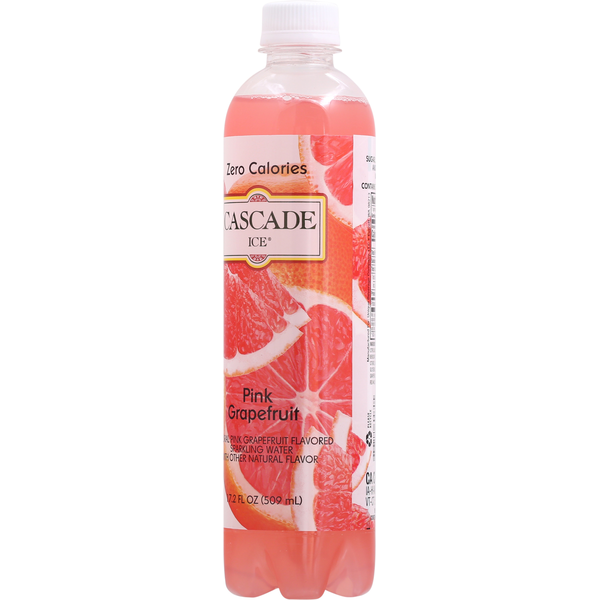 Cascade Ice Sparkling Water, Zero Calories, Pink Grapefruit