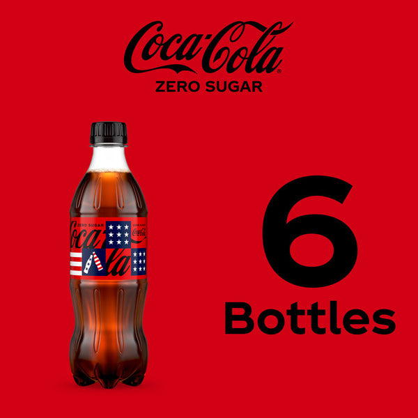 Coca Cola Zero Sugar Soda Bottles