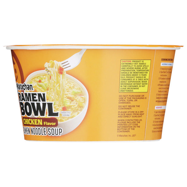 Maruchan Ramen Bowl Chicken Flavor Ramen Noodle Soup