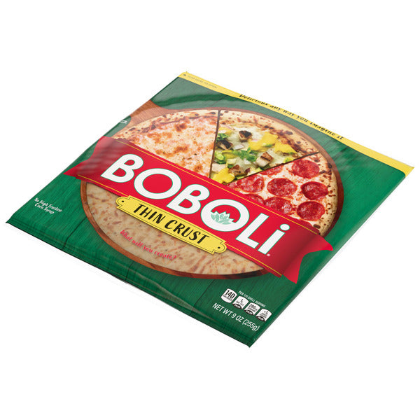 Boboli 12" Original, Thin Pizza Crust, Ready-made, Thin and Crispy, Cooked Pizza Dough, 9 oz