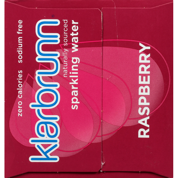 Klarbrunn Sparkling Water, Raspberry, 12 Pack