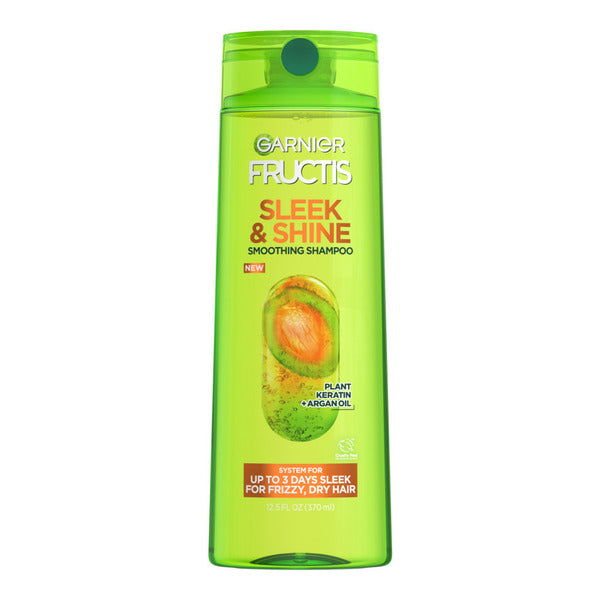Garnier Fructis Sleek & Shine Smoothing Shampoo for Frizzy, Dry Hair