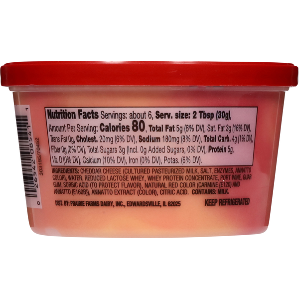Shullsburg Creamery Cheese Spread, Cheddar Port Wine, Cold Pack