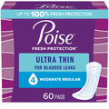 Poise Ultra Thin Incontinence Pads, Moderate Absorbency, Regular Length