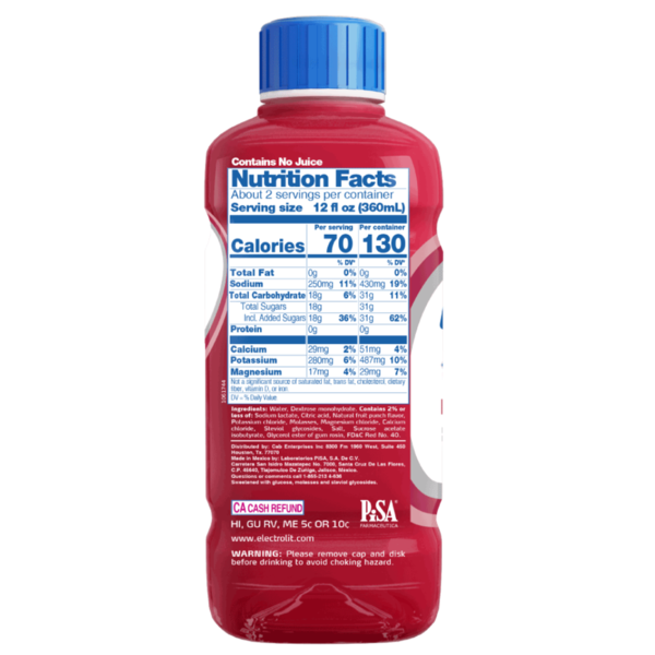 Electrolit Fruit Punch, Electrolyte Beverage, Premium Hydration
