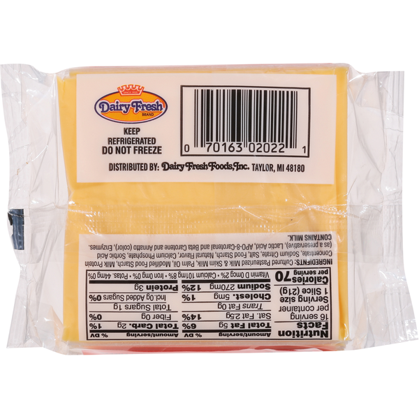 Dairy Fresh Cheese, American, Singles