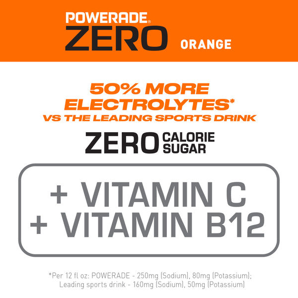POWERADE Orange Zero Sugar Sports Drink Bottle