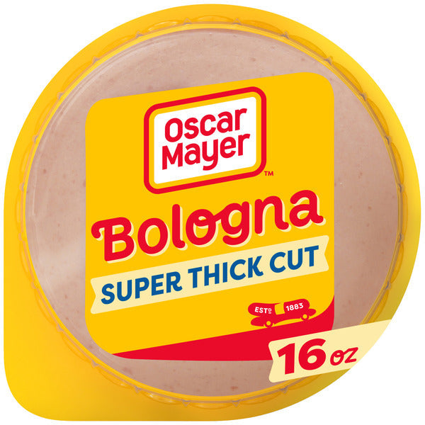 Oscar Mayer 2X Thicker Super Thick Cut Bologna Sliced Deli Sandwich Lunch Meat