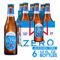 Michelob ULTRA Zero Non-Alcoholic American Lager Beer, 6 Pack 12 Fl Oz Glass Bottles