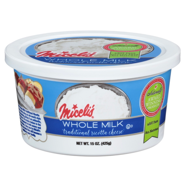 Miceli's Ricotta Cheese, Traditional, Cup