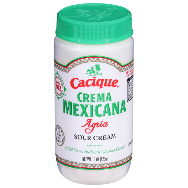 Cacique Sour Cream, Agria, Crema Mexicana