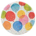 Celebrations Plates, Confetti Balloons, 8.75 Inch