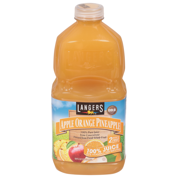 Langers 100%, Apple Orange Pineapple Juice