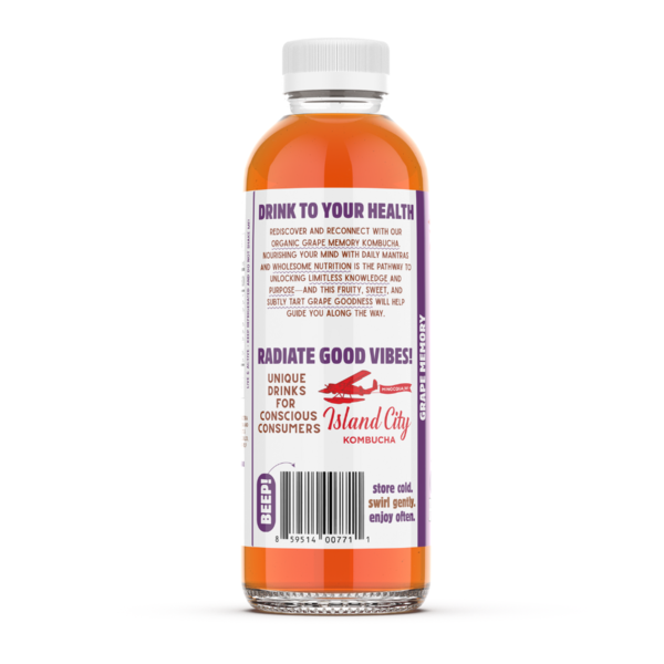Island City Kombucha Organic Grape Kombucha