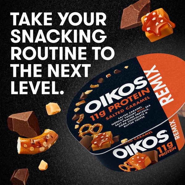 Oikos Remix Salted Caramel High Protein Nonfat Greek Yogurt  With Mix-Ins