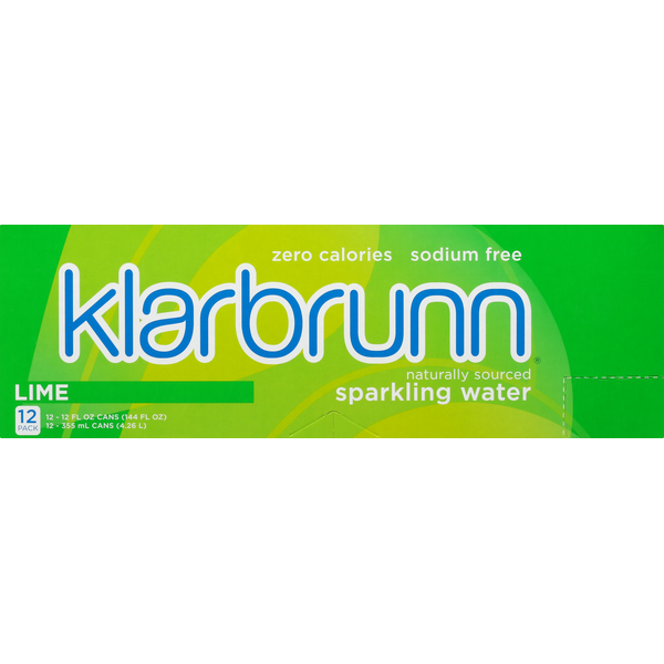 Klarbrunn Lime Naturally Sourced Sparkling Water