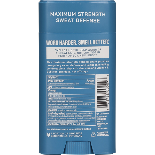 Duke Cannon Supply Co. Antiperspirant + Deodorant, Superior/Fresh Water + Citrus