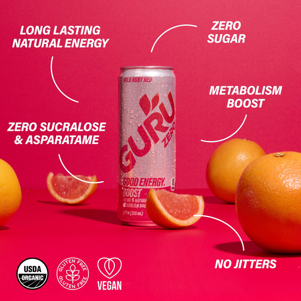 GURU Zero Sugar Wild Ruby Red