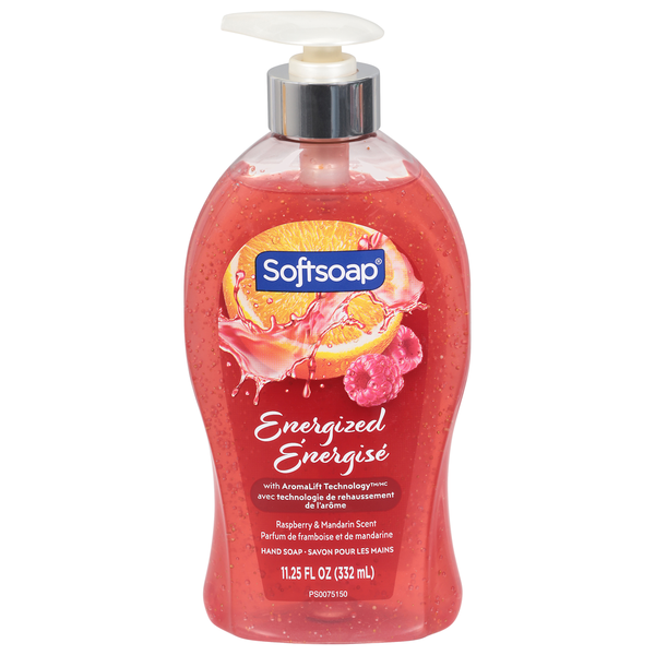 Softsoap Energized Raspberry & Mandarin Scent Hand Soap