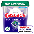 Cascade Platinum Plus Fresh Scent Dishwasher Pods
