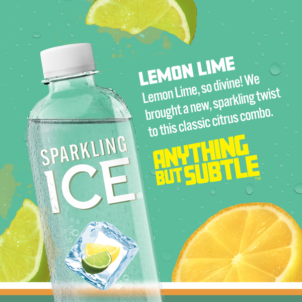 Sparkling Ice® Sparkling Water, Zero Sugar, Lemon Lime