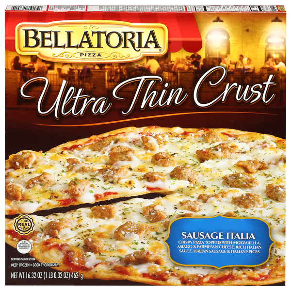 Bellatoria Ultra Thin Crust Sausage Italia Pizza