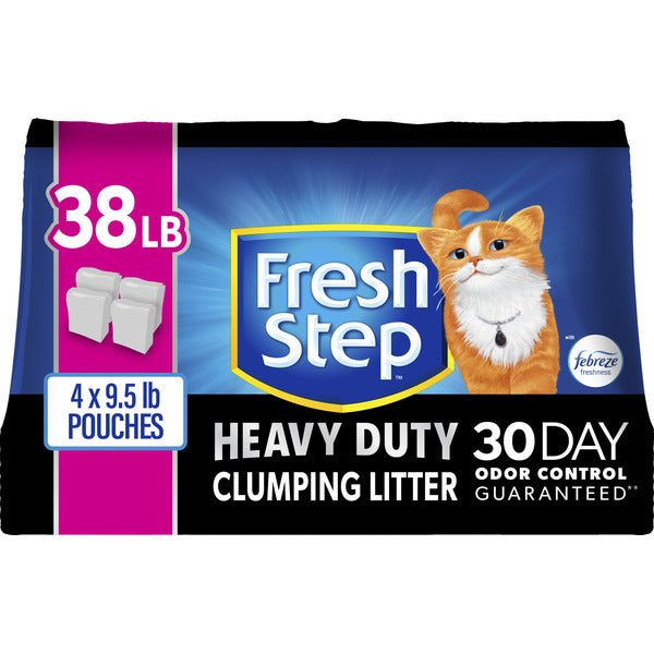 Fresh Step Heavy Duty Clumping Litter with Febreze Freshness, 30 Day Odor Control