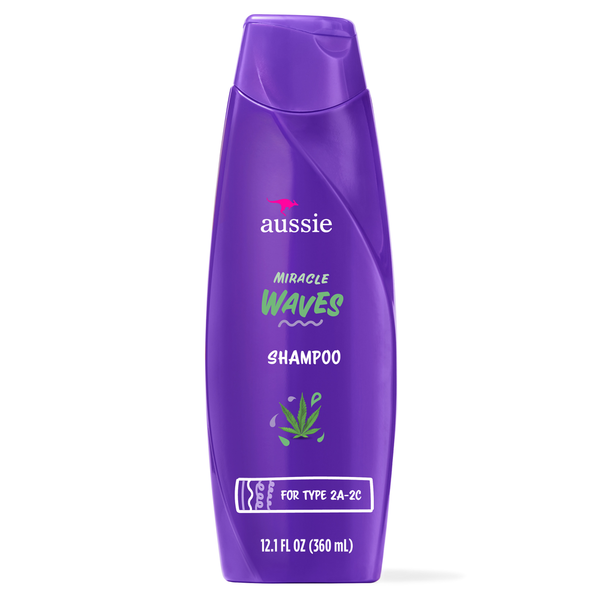 Aussie Miracle Waves Anti-Frizz Hemp Shampoo