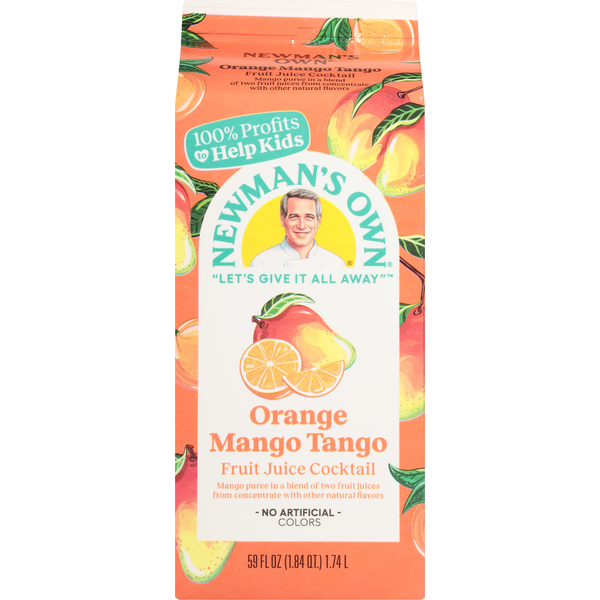 Newman's Own Fruit Juice Cocktail, Orange Mango Tango