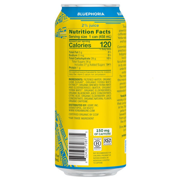 Yerba Madre Organic Yerba Mate Bluephoria