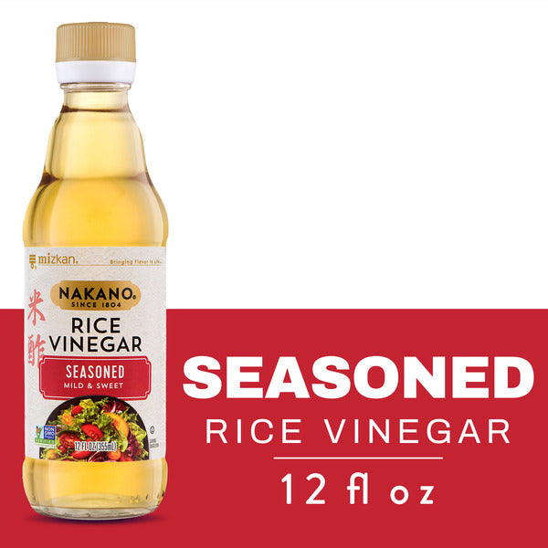 Nakano Seasoned Rice Vinegar, Seasoned Vinegar for Sauteing, Baking and Marinades, 12 FL oz