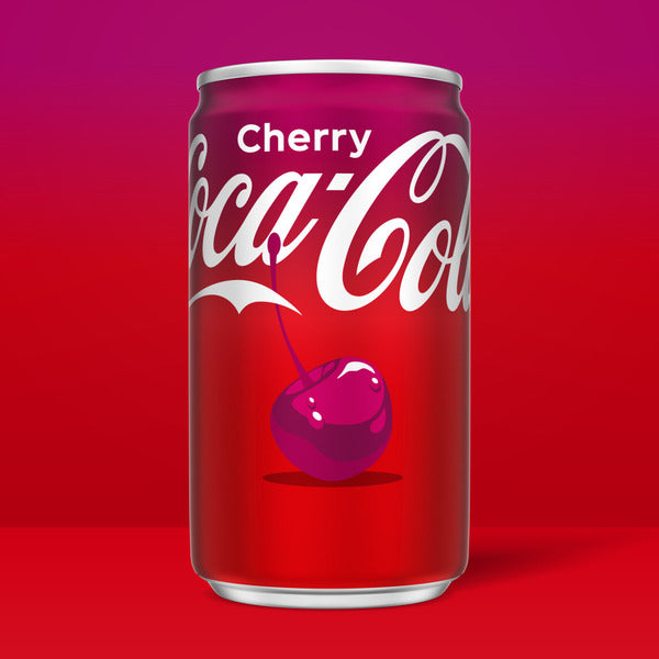 Coca-Cola Cherry Soda Soft Drink Mini Cans