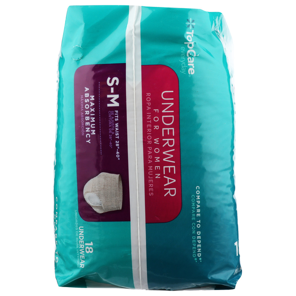 TopCare Small-Medium Maximum Absorbency Underwear For Women
