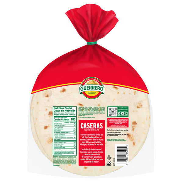 Guerrero Harina Caseras Fajita Flour Tortillas