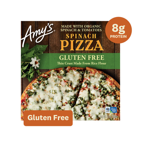 Amy's Kitchen Gluten Free Spinach Veggie Crust Pizza