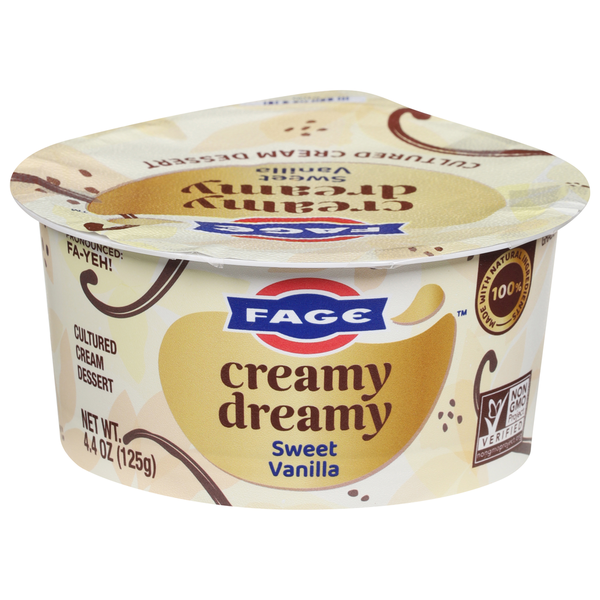 FAGE Cream Dessert, Sweet Vanilla, Cultured, Creamy Dreamy