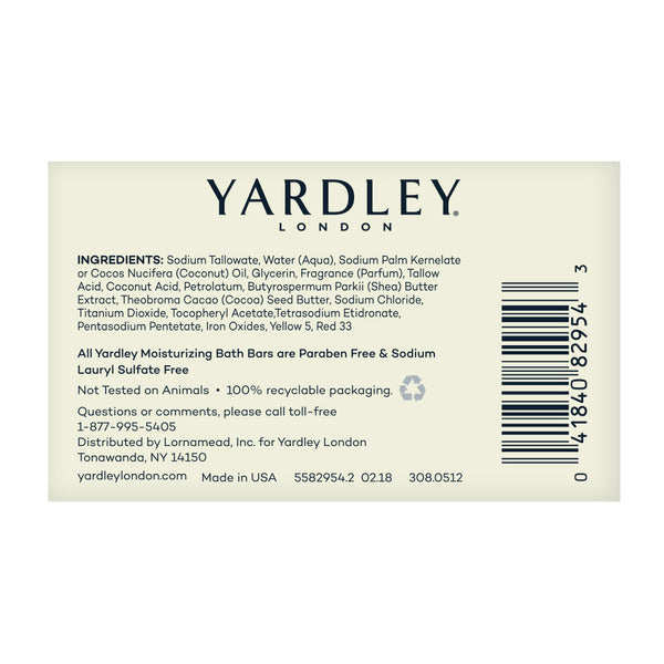 Yardley London Cocoa Butter Moisturizing Bath Bar