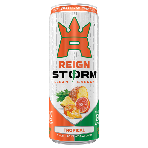 Reign Storm Energy Drink, Zero Sugar, Tropical