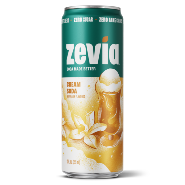 Zevia Cream Soda, Zero Sugar