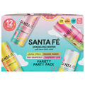 Santa Fe Sparkling Water Lemon Citrus, Orange Mango, Pink Grapefruit, Raspberry Lime