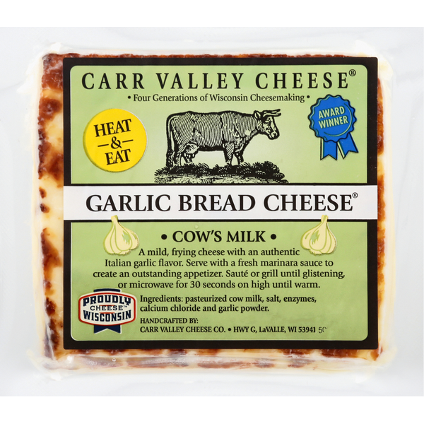 Carr Valley Cheese Bread Cheese, Garlic