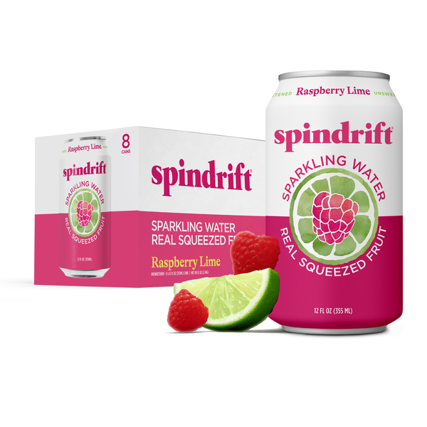 Spindrift Unsweetened Raspberry Lime Sparkling Water